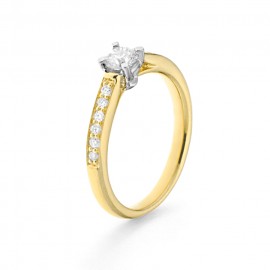 Harmony 18 K Gold Diamant Classic Solitär Ring R1102153NWA14