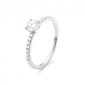 Harmony 18 K Weissgold Diamant Classic Solitär Ring R1102019NWA14