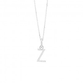 Harmony 18k Weissgold Diamant Buchstaben (Z) Damen Halskette PW140Z01NWA42