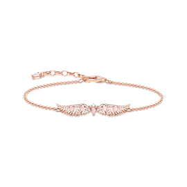 Thomas Sabo Armband Phönix-Flügel mit rosa Steinen Roségold A2069-323-9