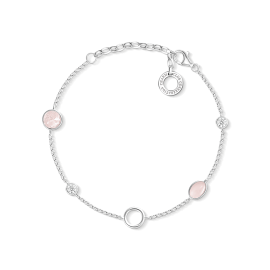 Thomas Sabo Charm-Armband rosa Steine X0272-035-7