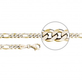 Der Kettenmacher Figaro Halskette 5 mm F3-45G